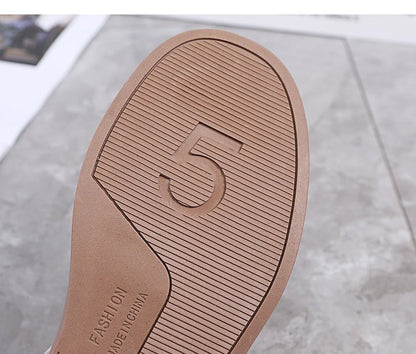 Fashion Plus Size Toe Hollow Hollow Buckle Sandals