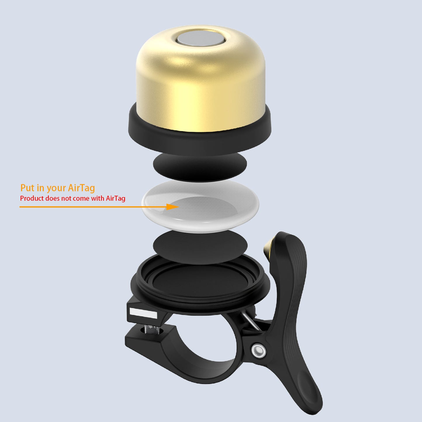 Bicycle AirTag Road Bike Anti-lost Device Anti-theft Positioning Bell
