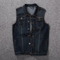 Plus size denim vest