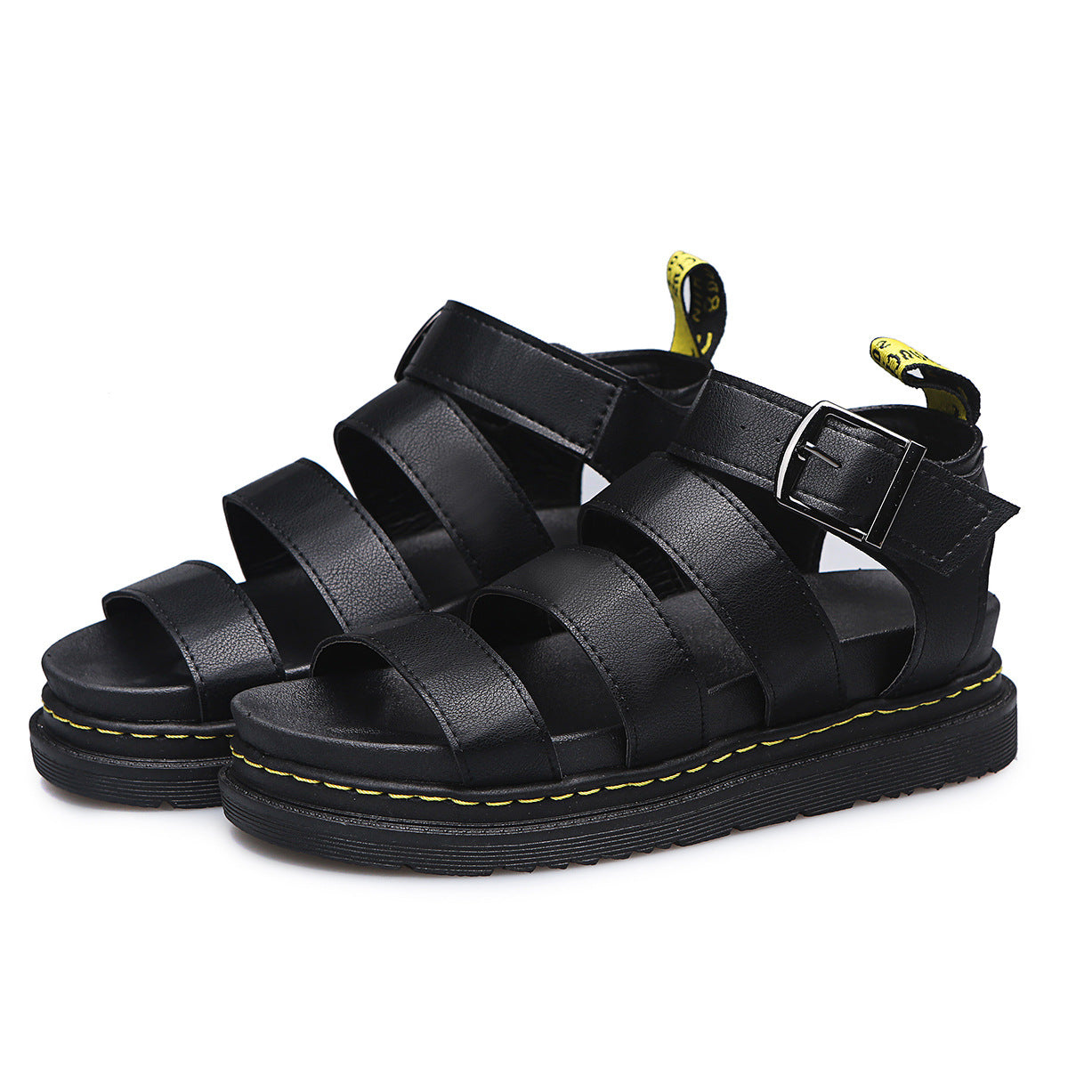 Buckle Sandals Flat PlatformThick Bottom Shoes Women Summer - FLIPSTYLEZLLC