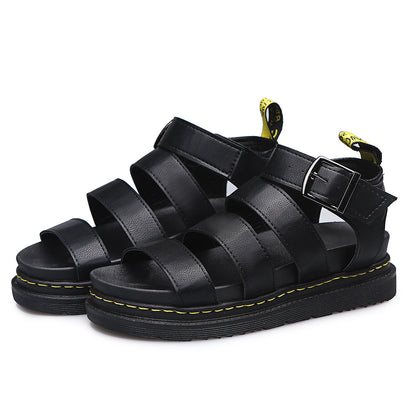 Buckle Sandals Flat PlatformThick Bottom Shoes Women Summer - FLIPSTYLEZLLC