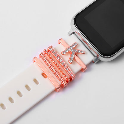 Rose Gold English Alphabet Buckle