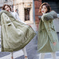 Loose plus size winter plus velvet cotton jacket