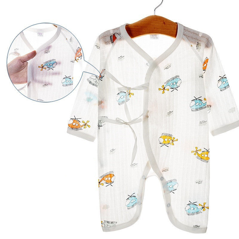 Newborn One-Piece Garment Spring Cotton-Padded Clothes Class A Clothing Bag Fart Suit