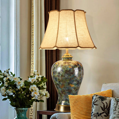 Extra-large All-copper Ceramic Table Lamp
