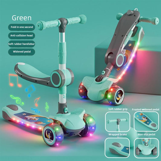 Home Fashion Music Three Or Four Wheel Scooter