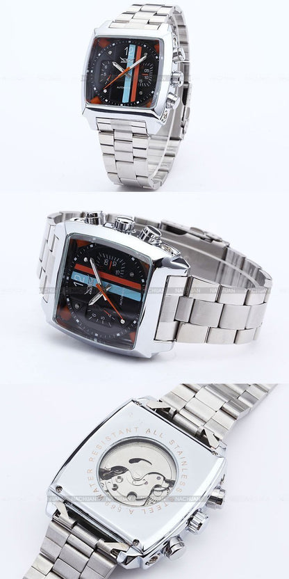 Square TV Date Men's Automatic Mechanical Watch