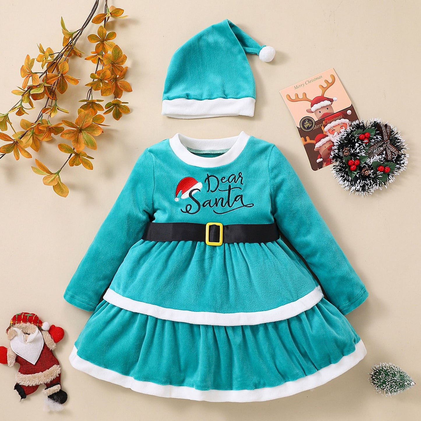 1-5 Years Christmas Winter Girls dress