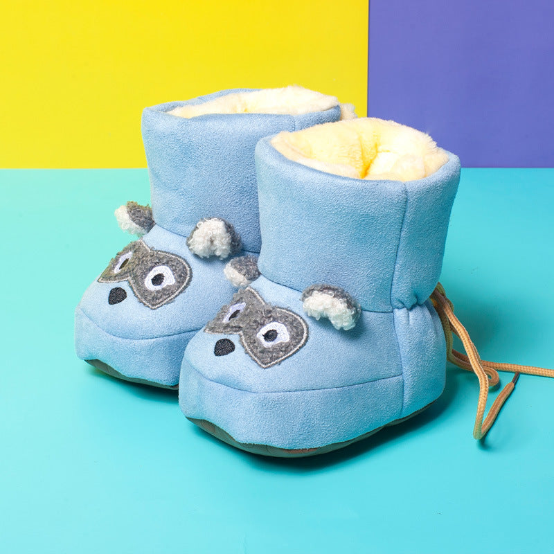 Middle Insulated Shoes With Plush To Prevent Hair Falling