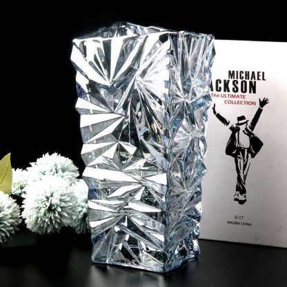 Transparent Glass Vase Living Room Decoration