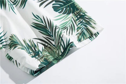 Men's Shorts Shirt Trendy Summer Loose Casual Two-piece Suit