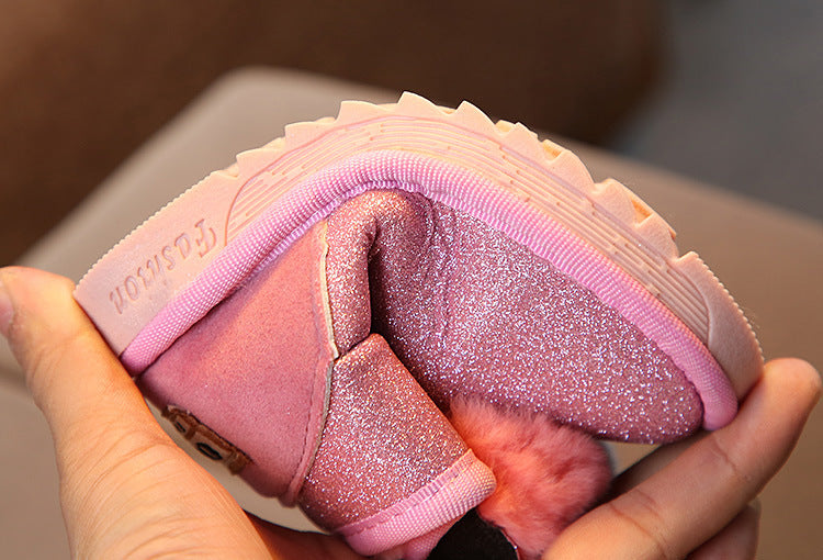 Semi-baby Non-slip Soft-soled Cotton Shoes Warm Winter Shoes