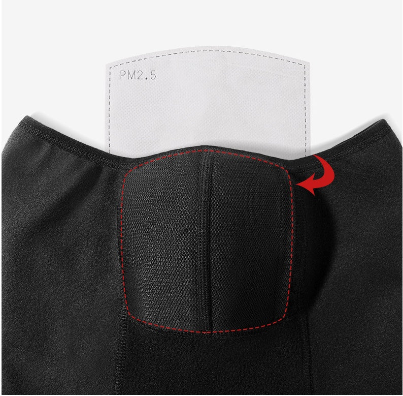 Plus velvet heat gathering cycling mask face towel