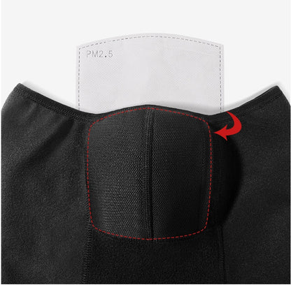 Plus velvet heat gathering cycling mask face towel