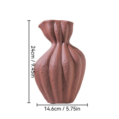 Home Decorations And Accessories Soft Decoration With Misty Style Ceramic Vase