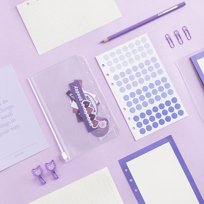 PVC transparent removable notebook