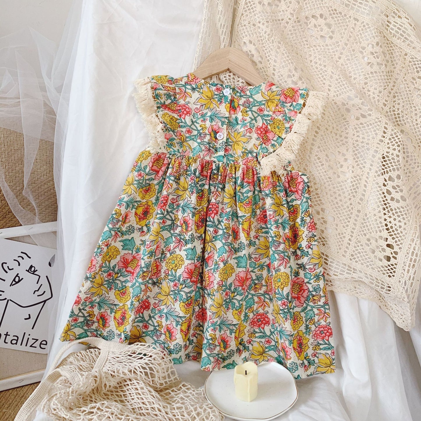 European and American retro ethnic print skirt