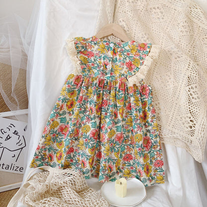 European and American retro ethnic print skirt