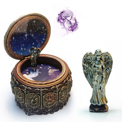 Twelve Constellation Resin Music Box Music Box Crafts Creative Birthday Gift