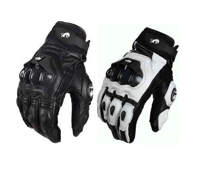 Motorcycle Locomotive Equipment Knight Carbon Fiber Leather Windproof Men and women Four Seasons Anti-fall Off-road Racing Riding Gloves