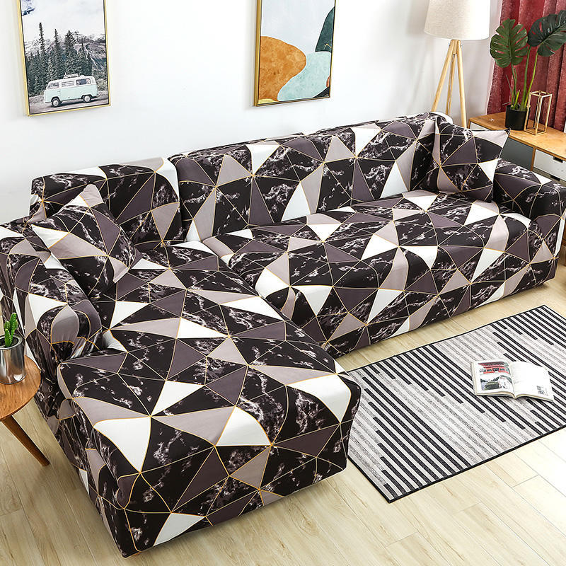 Geometric Stretch Sofa Cover All-inclusive Fabric Lazy Combination Living Room Cushion
