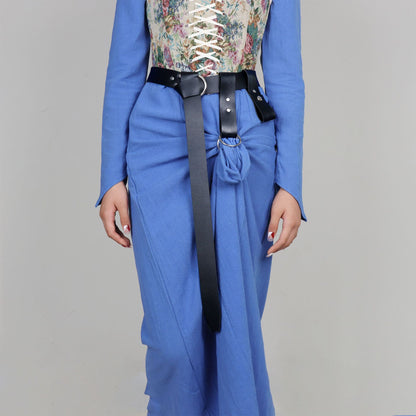 Leather Metal Double Ring Rural Clothing