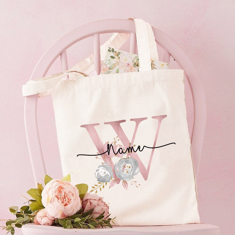 Monogrammed Canvas Bag Women's Tote