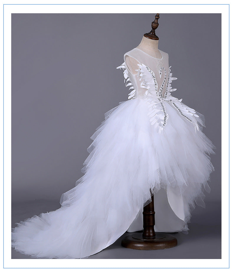 Girl Princess Pompous Skirt Flower Child Wedding Dress