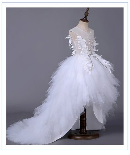 Girl Princess Pompous Skirt Flower Child Wedding Dress