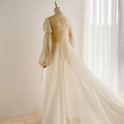 Wedding Robe Heavy Industry Luxury Noble Elegant Fairy Elegant Dress