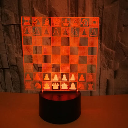 Creative Chess 3D Visual Three-Dimensional Table Lamp