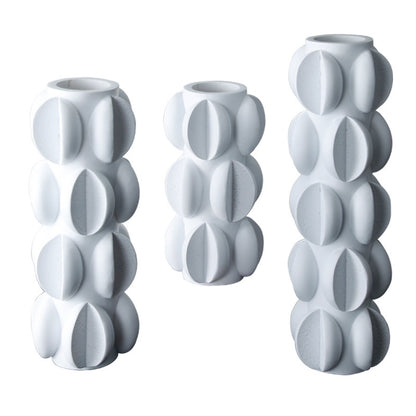 Special-shaped Ceramic Vase Three-piece Modern Minimalist Home Soft Decoration