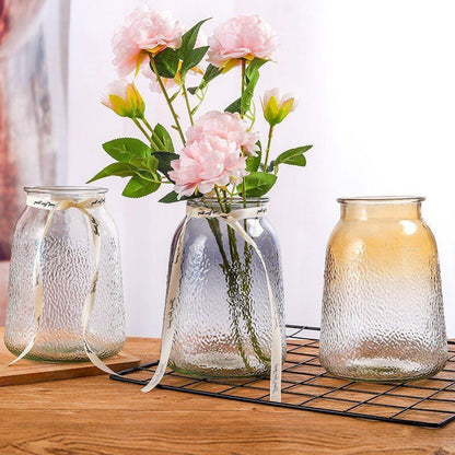 Simple Ice Seal Glass Gradient Color Vase