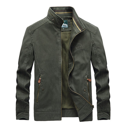 New Men's Casual Jacket Plus Size Stand Collar