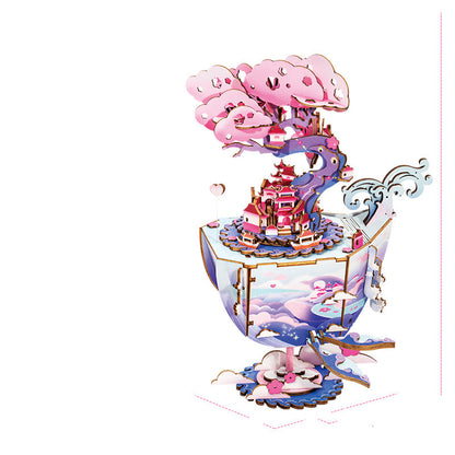 Antique Assembled Music Box Handmade Gift