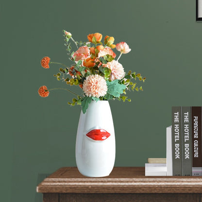 Body Ceramic Decorative Vase Characteristic Lips Valentine's Day Ornaments