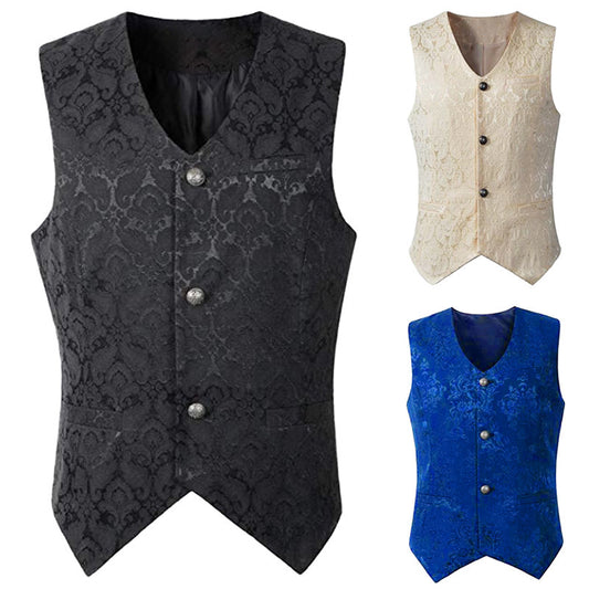 Medieval clothing retro men's short vest