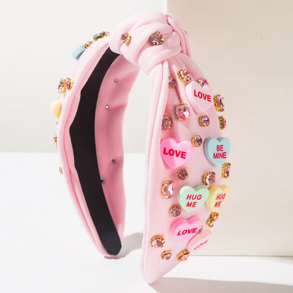 Valentine's Day Headband Knotted Love Accessories