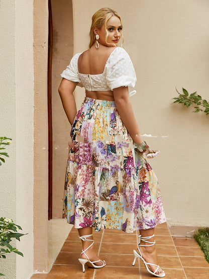 Versatile Purple Double Layer Sweet Dress