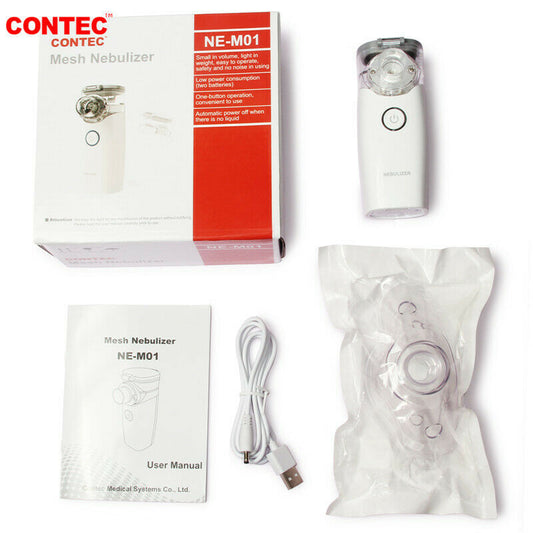 CONTEC NE-M01L Nebulizer Portable Handheld Compression Mesh Ultrasonic Machine Rechargeable Battery