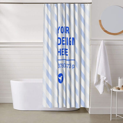 Create Your Own 60x72in Waterproof Quick Dry Bathroom Shower Curtain