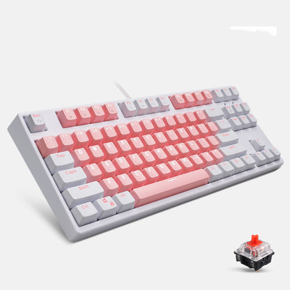 Mechanical Keyboard Cute Girl Desktop Computer