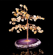 Handicraft Amethyst Crushed Stone Fortune Tree Decoration