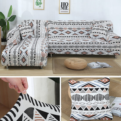 Home Fashion Stretch Print Modular Sofa Cover