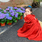 Children's Short Sleeve Tie Back Princess Dress