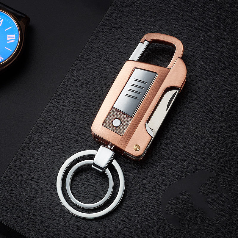 HT2101 Multi-function Key Chain Cigarette Lighter USB Charging Lighter