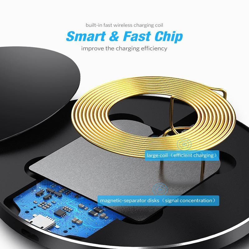 Ultra-thin wireless fast charging 9V QI charger