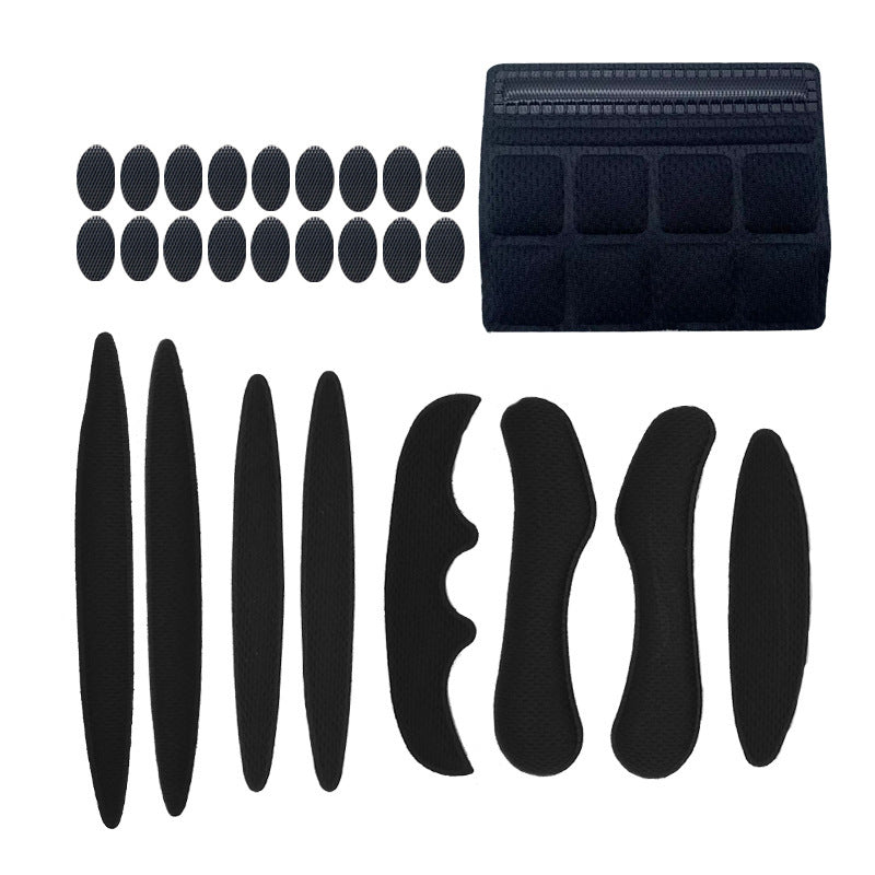 Cycling Bike Helmet Lining Universal Breathable Sponge Liner With Velcro Chin Pad Hot Press Molding