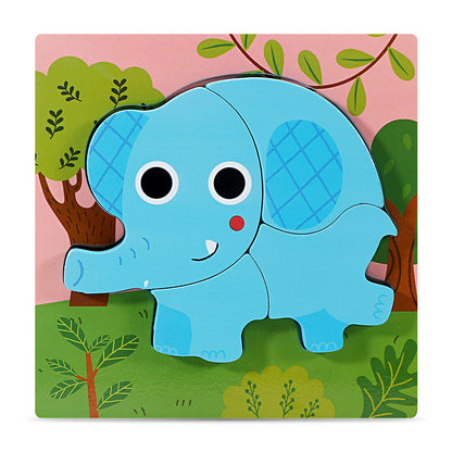 Three-dimensional puzzle for children