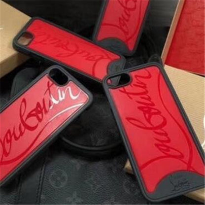 Red bottom rivet phone case
